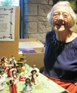 Jan Sheridan selling dolls for CANHAVE’s AIDS orphans